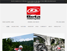 Tablet Screenshot of betamotorcycle.com